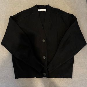 Zara ribbed knit cardigan